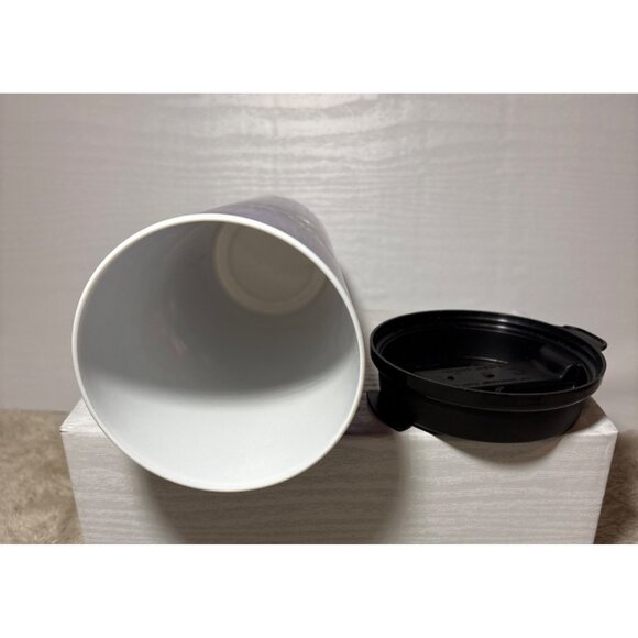 Toronto Raptors Vintage Travel Mug With Lid By Whirley DrinkWorks! Purple Black - Picture 7 of 8